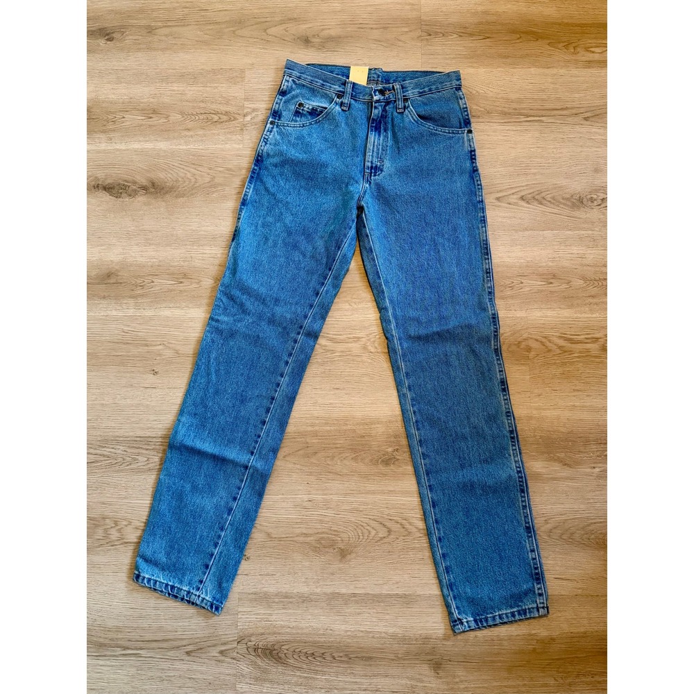 Wrangler Rugged Wear Classic Fit Mens Jeans 29x34 M Wash Blue Denim 1039902RI - Picture 3 of 6